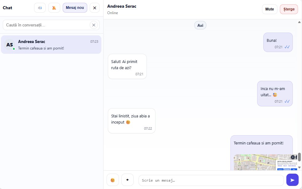 Chat direct în CRM